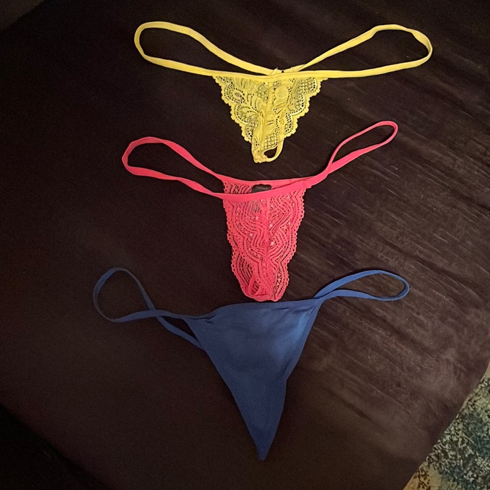 3 Fredericks of Hollywood mini g strings.